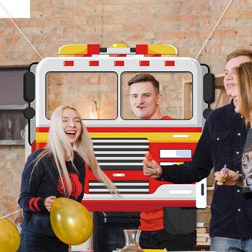 Foto-Requisite Feuerwehrauto – 2D-Bannerrahmen