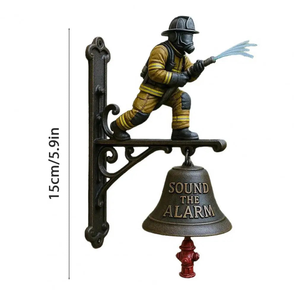 Firefighter Doorbell - Metal Wall Mount Sound Alarm