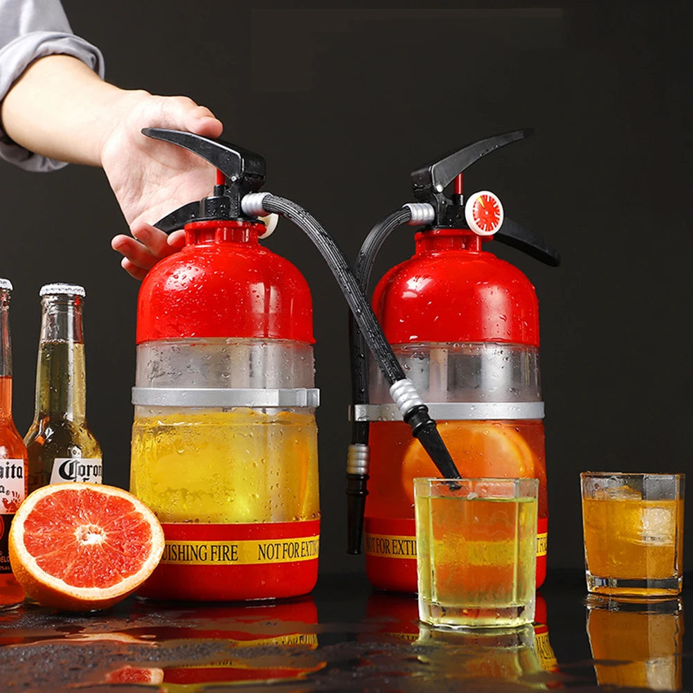Distributeur de boissons en forme d'extincteur 1,5 L - Serveur de boissons pour fêtes
