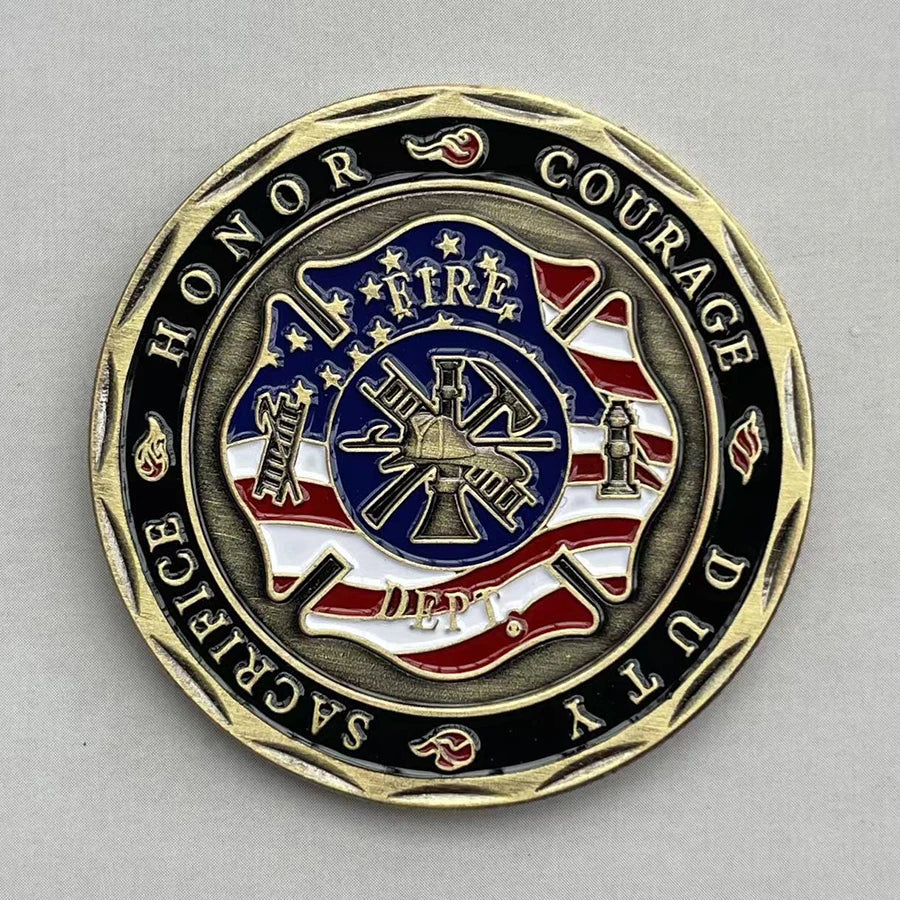 SAN Florian Fireman Commemorative coin of the United States Military collection