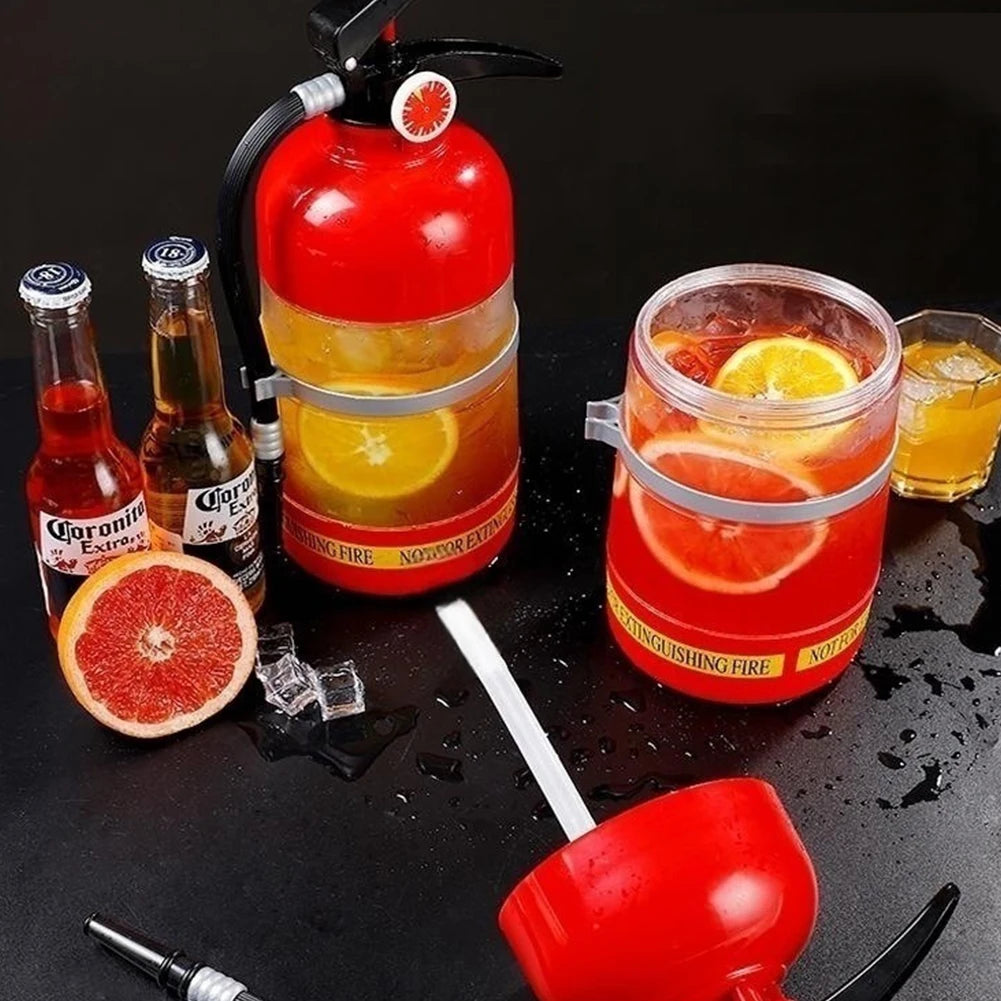 Fire Extinguisher Drink Dispenser 1.5L - Party Beverage Server