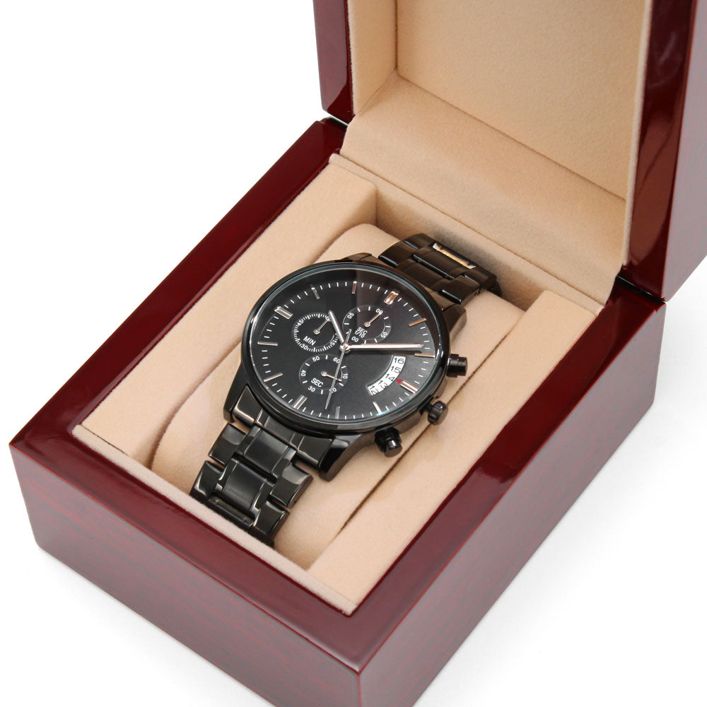 Firefighter Graduation Watch - Fire Academy Engraved Chronograph Gift