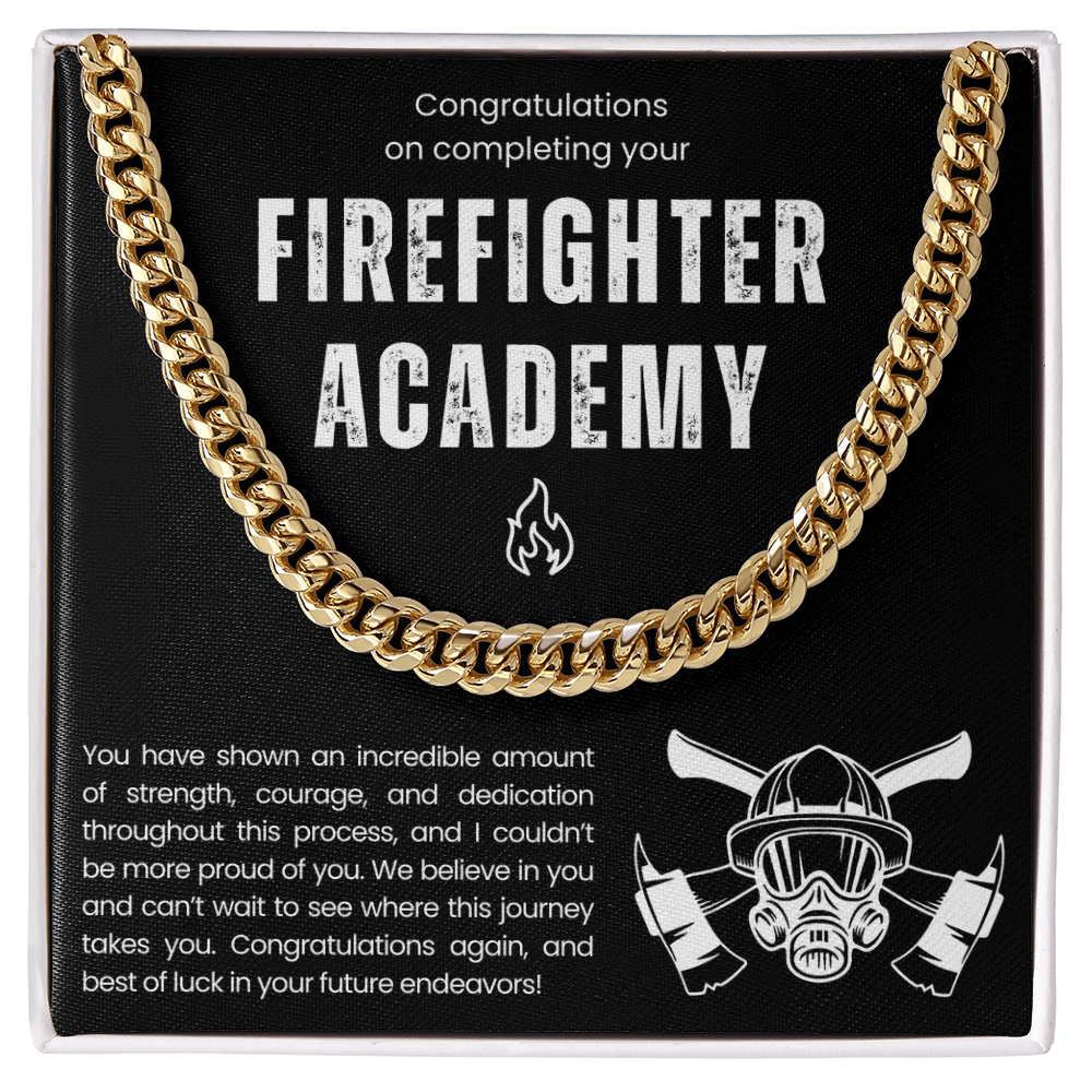 Firefighter Academy Graduation Gift Necklace