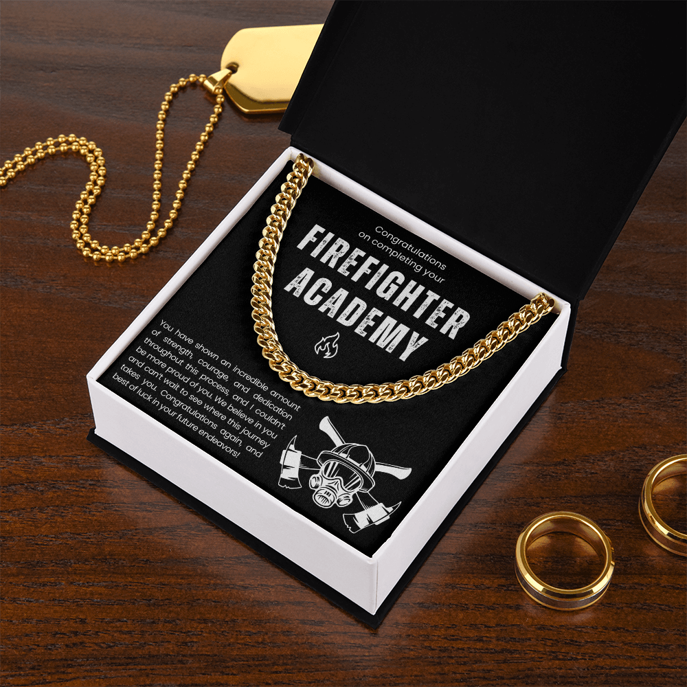 Collier cadeau de fin d'études de l'Académie des pompiers 