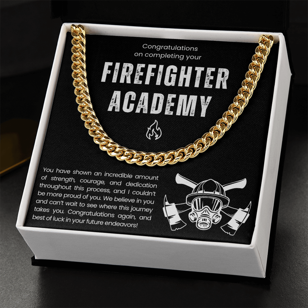 Collier cadeau de fin d'études de l'Académie des pompiers 