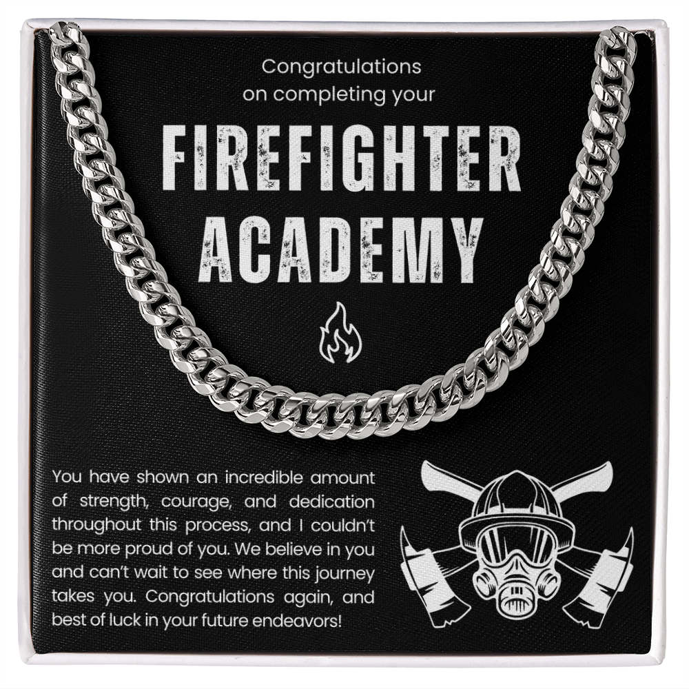 Collier cadeau de fin d'études de l'Académie des pompiers 