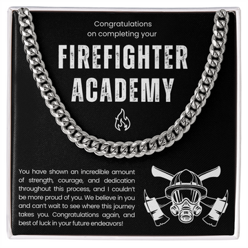 Collier cadeau de fin d'études de l'Académie des pompiers 