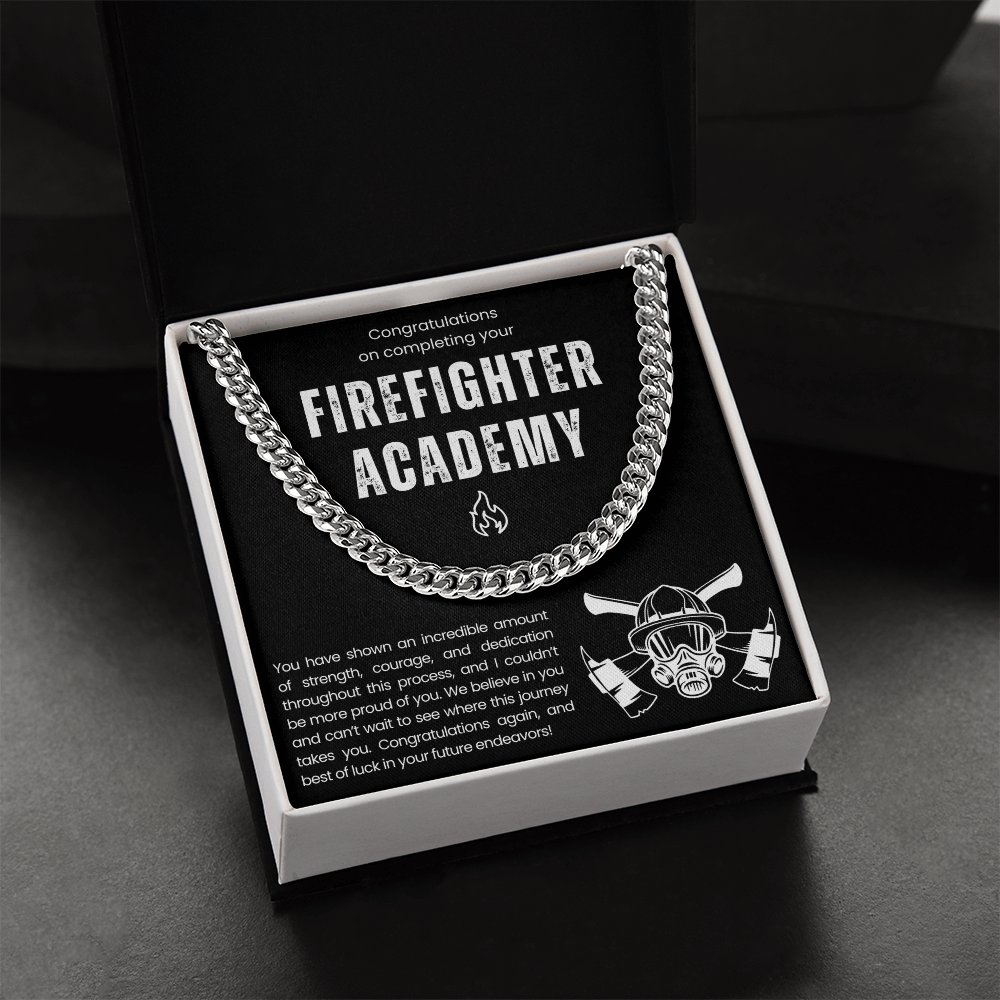 Collier cadeau de fin d'études de l'Académie des pompiers 