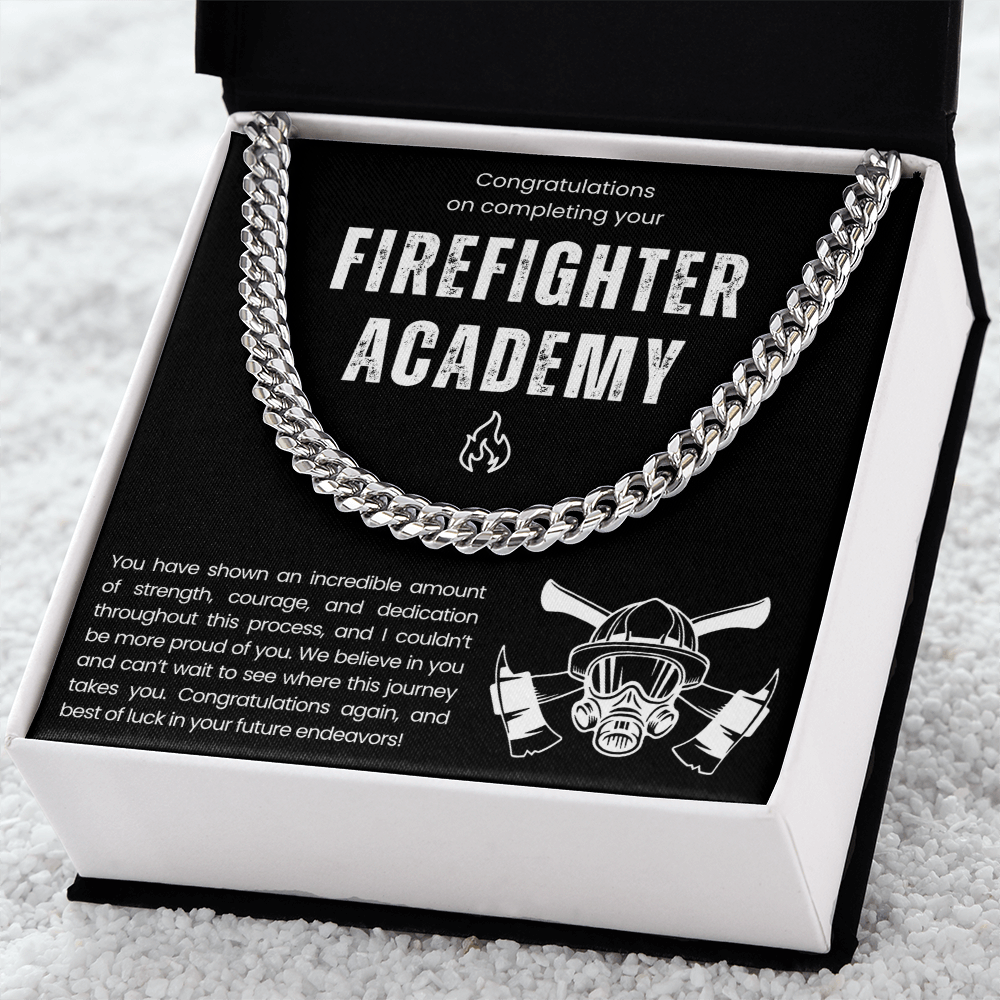 Collier cadeau de fin d'études de l'Académie des pompiers 