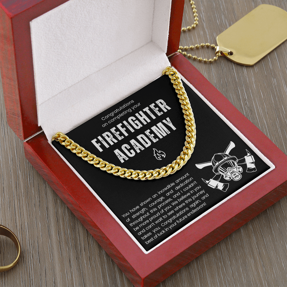 Collier cadeau de fin d'études de l'Académie des pompiers 