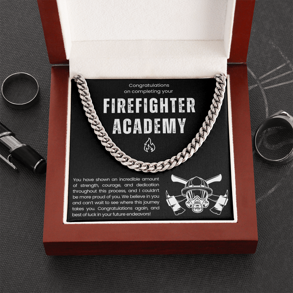 Collier cadeau de fin d'études de l'Académie des pompiers 