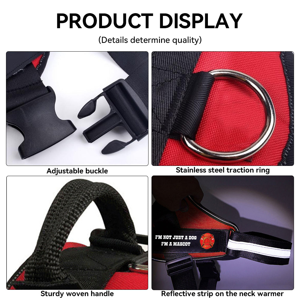 Feuerwehrhundegeschirr - Feuerwehrweste Malteser-Mix