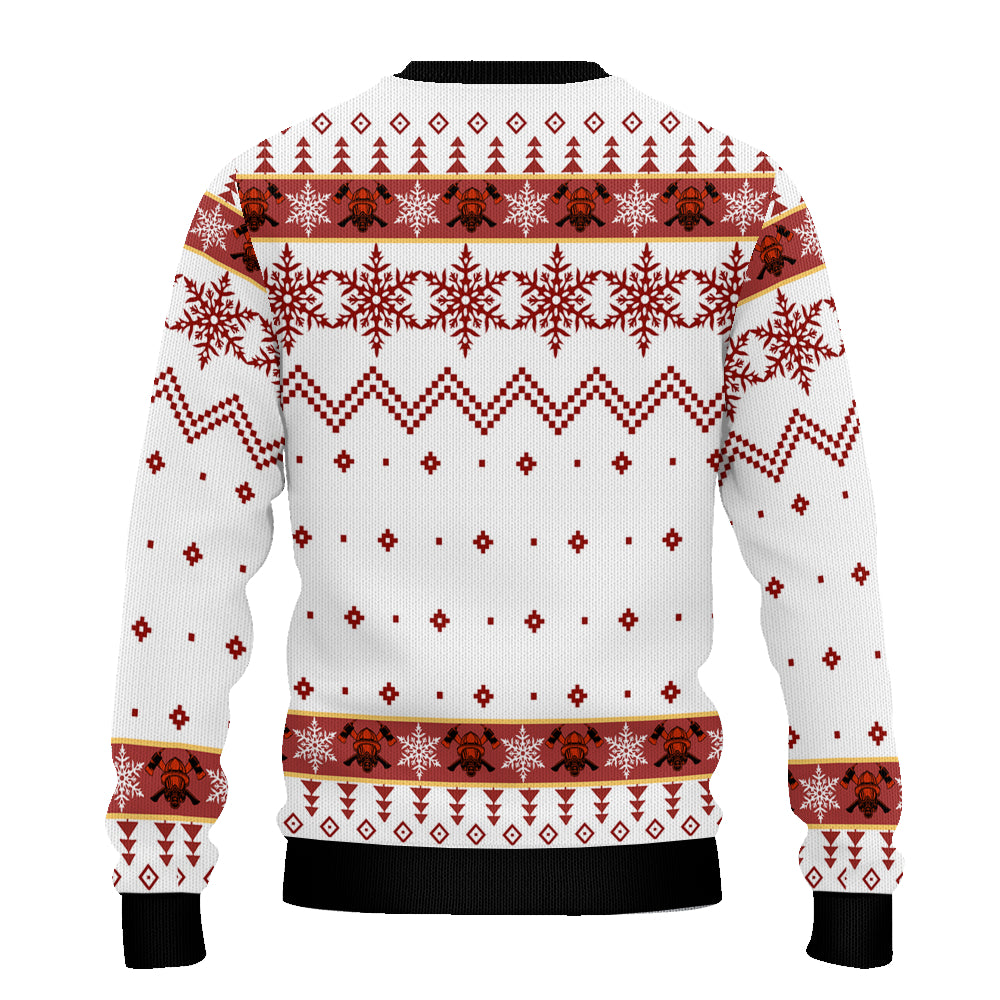 Firefighter Ugly Christmas Sweater - Santa Fire Dept