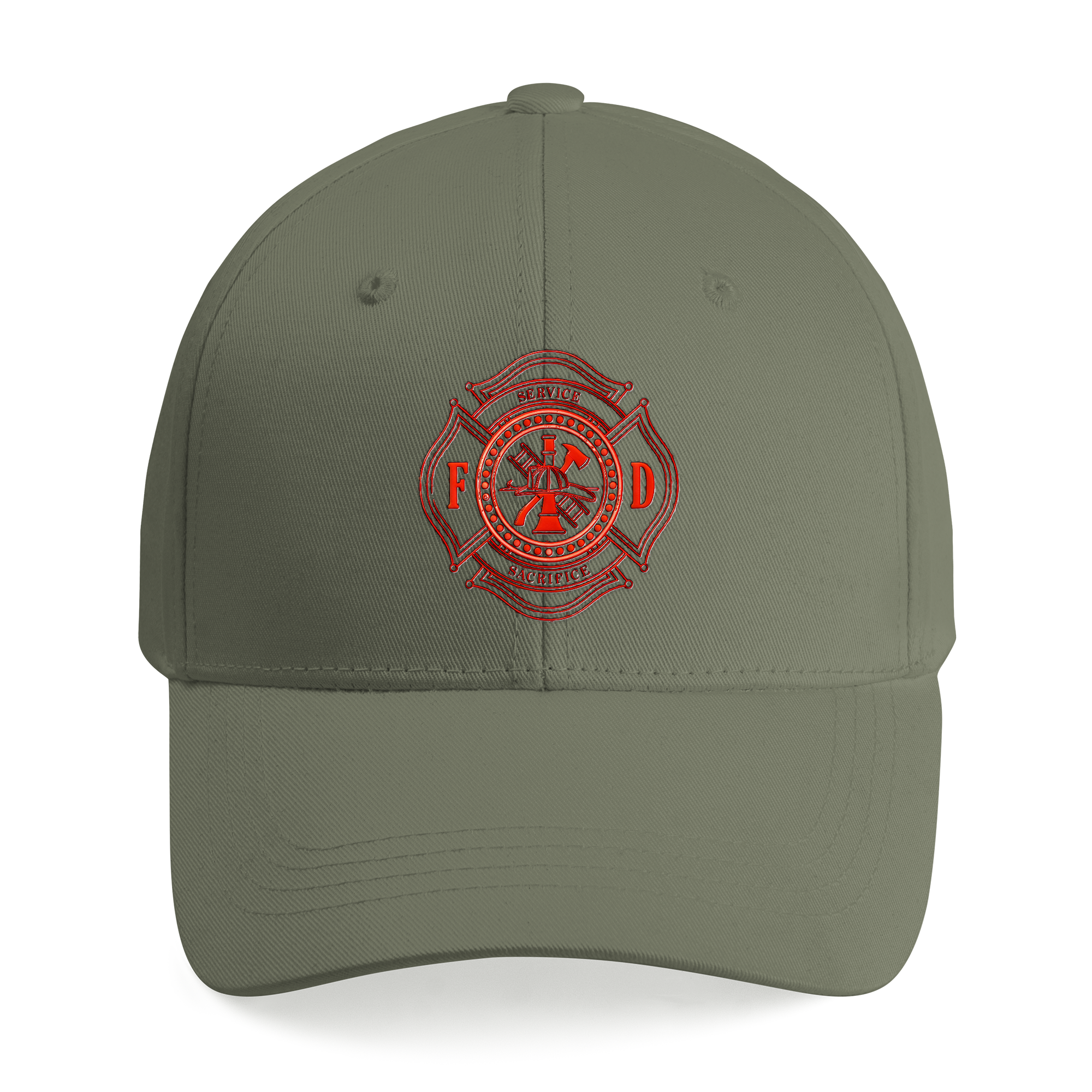 Firefighter Embroidered Cap - Firefighter Logo Custom Name