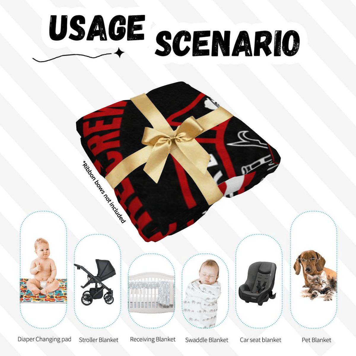 Baby Swaddle Blanket & Beanie Hat Set - New To The Crew